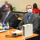 In this image from video, defense attorney Eric Nelson, left, and former Minneapolis police officer Derek Chauvin listen as Hennepin County Judge Peter Cahill presides over pre-trial motions prior to opening statements, Monday, March 29, 2021.